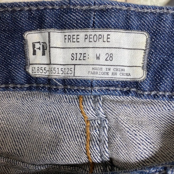FREE PEOPLE Dark Wash Ankle Zip Jeans - Picture 6 of 9